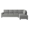 9507GRY Seating-Maston Collection 2-Piece Reversible Sectional...