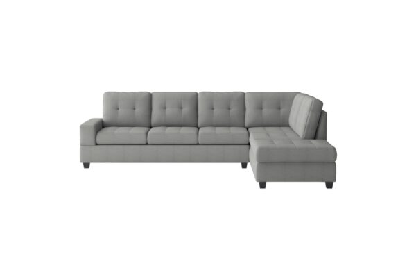 9507GRY Seating-Maston Collection 2-Piece Reversible Sectional...