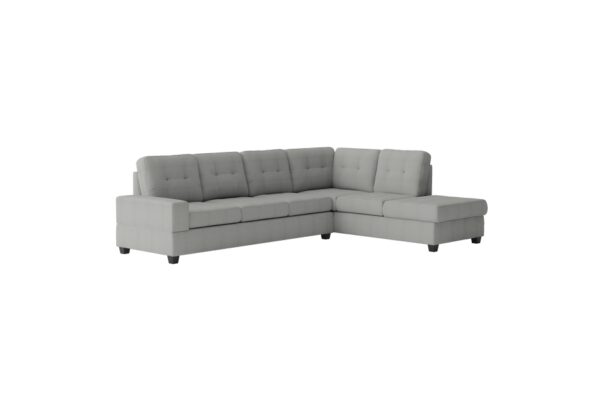 9507GRY Seating-Maston Collection 2-Piece Reversible Sectional...