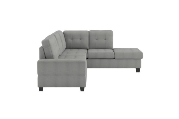 9507GRY Seating-Maston Collection 2-Piece Reversible Sectional...