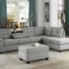 9507GRY Seating-Maston Collection 2-Piece Reversible Sectional...