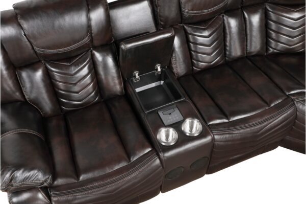 9508DB Seating-Ramone Collection 3-Piece Power Reclining Sect...