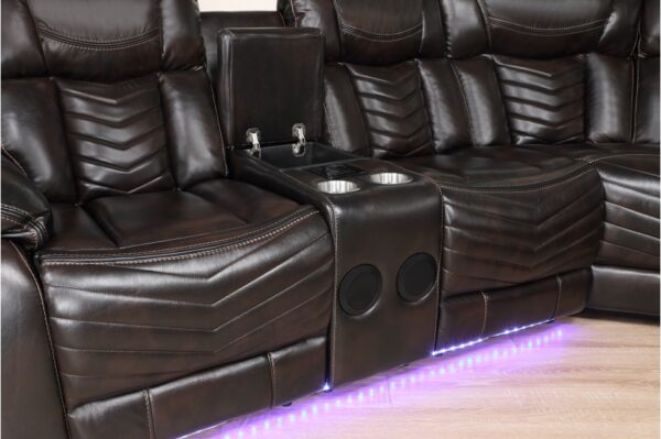 9508DB Seating-Ramone Collection 3-Piece Power Reclining Sect...