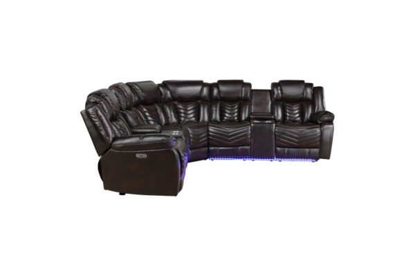9508DB Seating-Ramone Collection 3-Piece Power Reclining Sect...