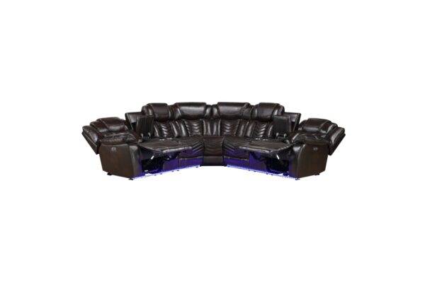 9508DB Seating-Ramone Collection 3-Piece Power Reclining Sect...