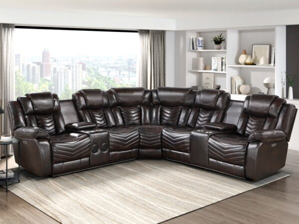 9508DB Seating-Ramone Collection 3-Piece Power Reclining Sect...