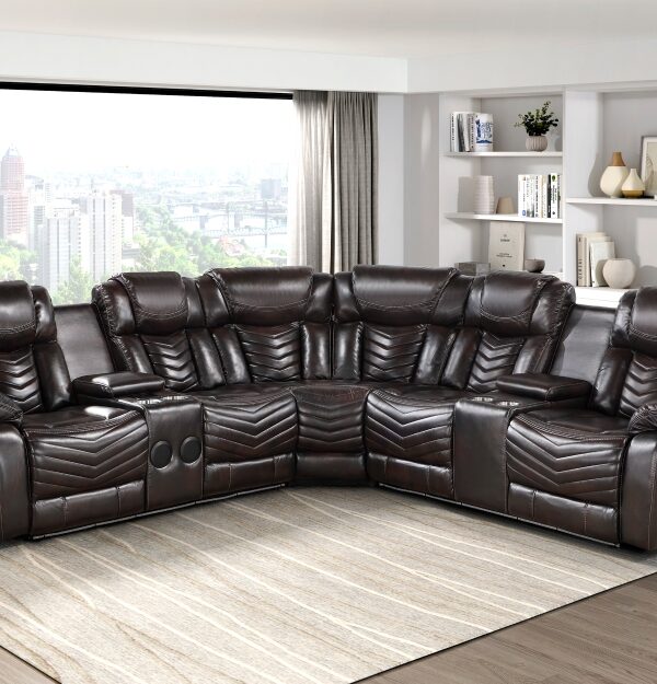 9508DB Seating-Ramone Collection 3-Piece Power Reclining Sect...