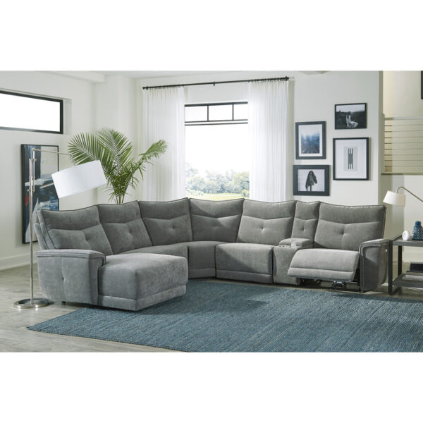 9509DG*65LRR 6-Piece Modular Reclining Se...