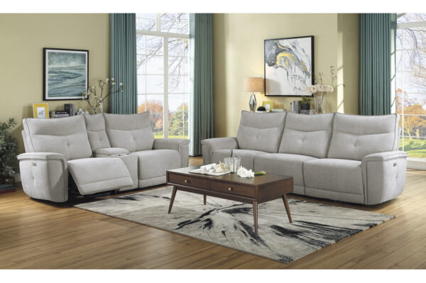9509MGY Seating-Tesoro Collection 6-Piece Modular Reclining Se...