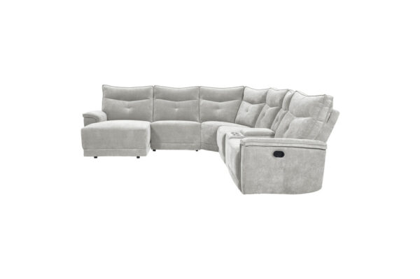 9509MGY Seating-Tesoro Collection 6-Piece Modular Reclining Se...