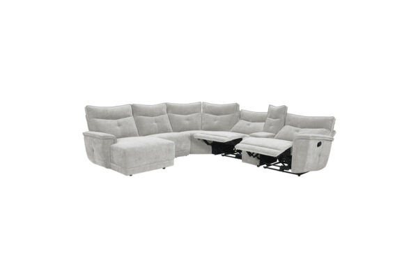 9509MGY Seating-Tesoro Collection 6-Piece Modular Reclining Se...