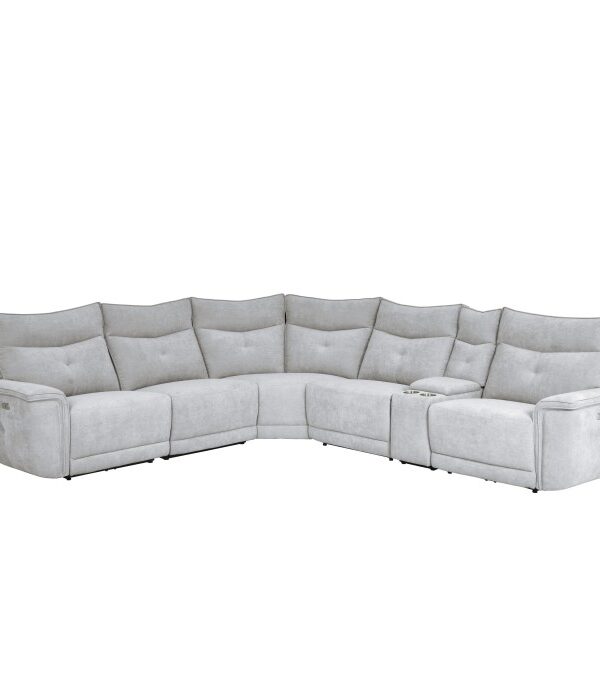 9509MGY*6LRRRPWH 6-Piece Modular Power Reclin...