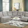 9509MGY Seating-Tesoro Collection 6-Piece Modular Reclining Se...