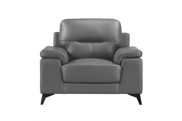 9514DGY Seating-Mischa Collection 2pc Set: Sofa, Love