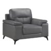 9514DGY Seating-Mischa Collection 2pc Set: Sofa, Love