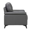 9514DGY Seating-Mischa Collection 2pc Set: Sofa, Love