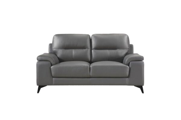 9514DGY Seating-Mischa Collection 2pc Set: Sofa, Love