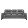9514DGY Seating-Mischa Collection 2pc Set: Sofa, Love