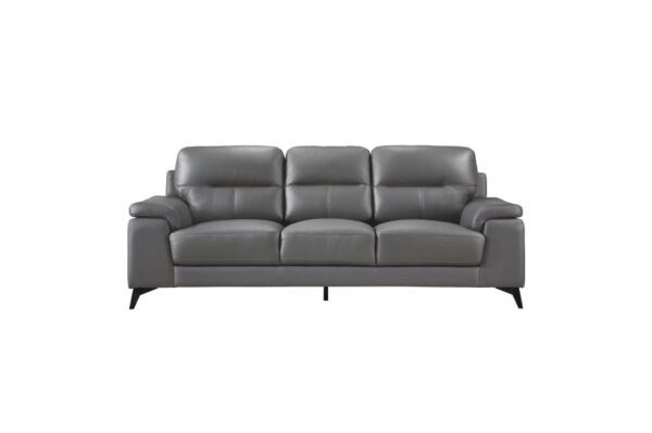 9514DGY Seating-Mischa Collection 2pc Set: Sofa, Love
