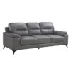9514DGY Seating-Mischa Collection 2pc Set: Sofa, Love