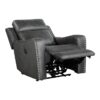 9515DGY-PW Seating-Kellen Collection 2pc Set: Sofa, Love (Power)
