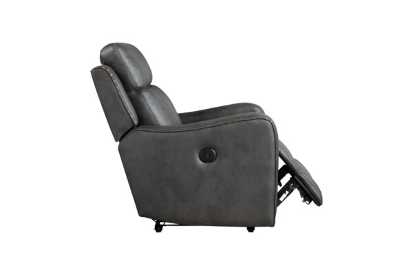 9515DGY-PW Seating-Kellen Collection 2pc Set: Sofa, Love (Power)
