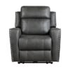 9515DGY-PW Seating-Kellen Collection 2pc Set: Sofa, Love (Power)