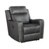 9515DGY-PW Seating-Kellen Collection 2pc Set: Sofa, Love (Power)