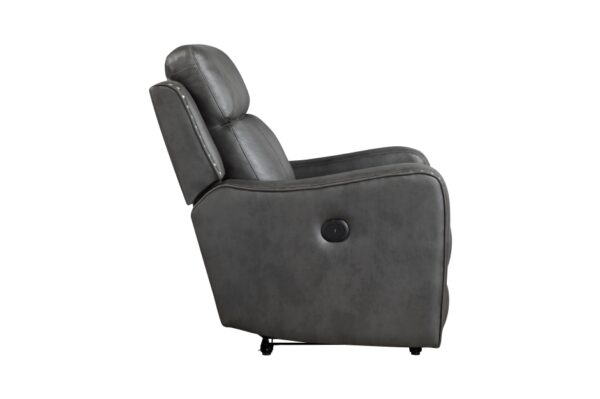 9515DGY-PW Seating-Kellen Collection 2pc Set: Sofa, Love (Power)