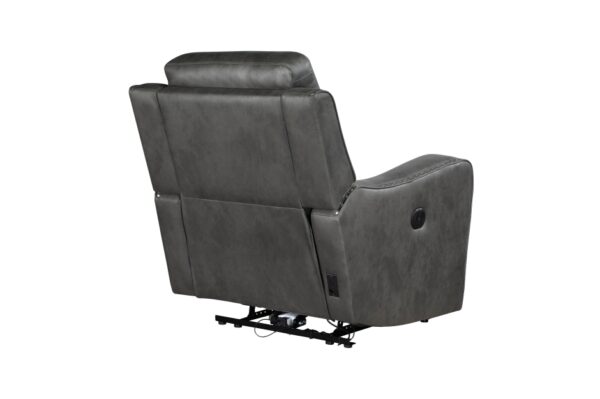 9515DGY-PW Seating-Kellen Collection 2pc Set: Sofa, Love (Power)