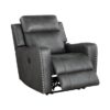 9515DGY-PW Seating-Kellen Collection 2pc Set: Sofa, Love (Power)