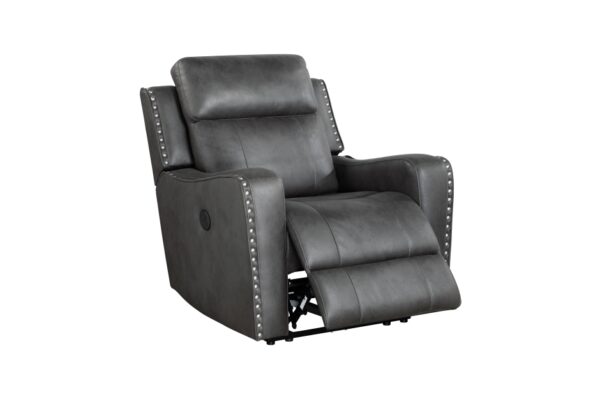 9515DGY-PW Seating-Kellen Collection 2pc Set: Sofa, Love (Power)