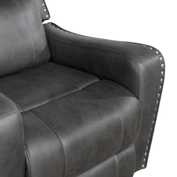 9515DGY-3 Double Reclining Sofa