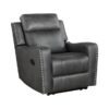 9515DGY Seating-Kellen Collection 2pc Set: Sofa, Love