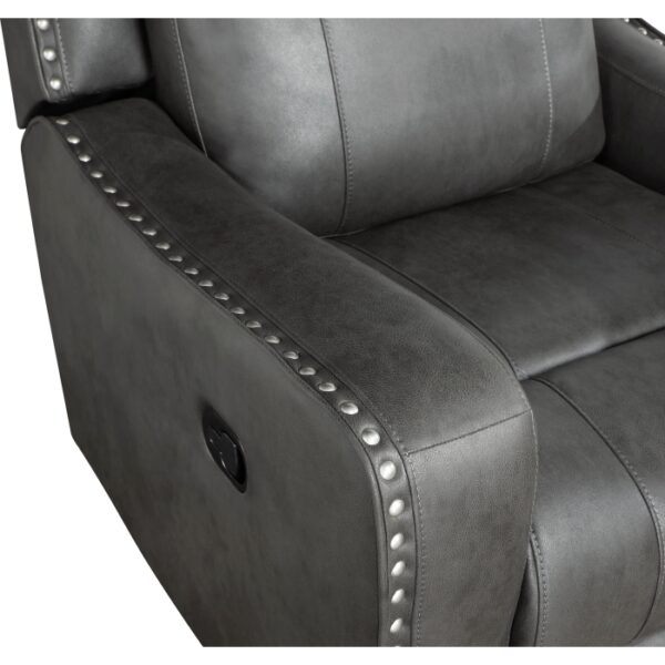9515DGY-3 Double Reclining Sofa