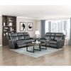9515DGY-3 Double Reclining Sofa