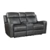 9515DGY-PW Seating-Kellen Collection 2pc Set: Sofa, Love (Power)