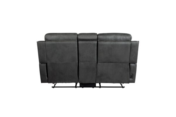 9515DGY-PW Seating-Kellen Collection 2pc Set: Sofa, Love (Power)
