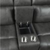 9515DGY-PW Seating-Kellen Collection 2pc Set: Sofa, Love (Power)
