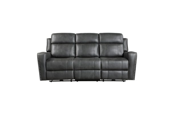 9515DGY-PW Seating-Kellen Collection 2pc Set: Sofa, Love (Power)