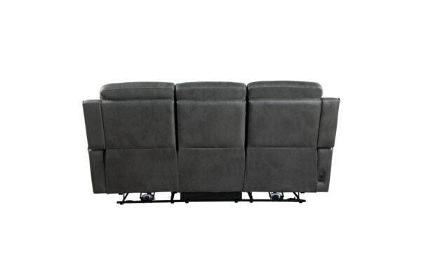 9515DGY-PW Seating-Kellen Collection 2pc Set: Sofa, Love (Power)