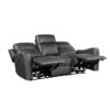 9515DGY-PW Seating-Kellen Collection 2pc Set: Sofa, Love (Power)