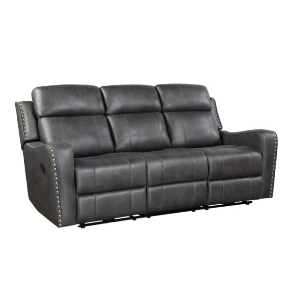 9515DGY-3 Double Reclining Sofa