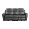 9515DGY Seating-Kellen Collection 2pc Set: Sofa, Love
