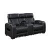 9516BLK Seating-Fairway Collection 2pc Set: Sofa, Love (Power)