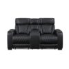 9516BLK Seating-Fairway Collection 2pc Set: Sofa, Love (Power)