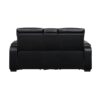 9516BLK Seating-Fairway Collection 2pc Set: Sofa, Love (Power)