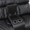 9516BLK Seating-Fairway Collection 2pc Set: Sofa, Love (Power)