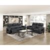 9516BLK-3PWH Power Double Reclining Sofa ...