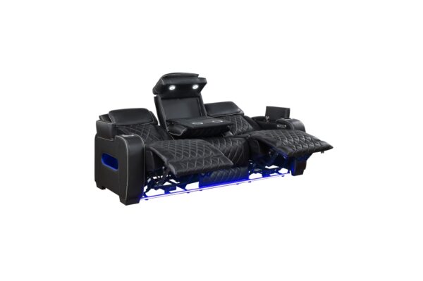 9516BLK Seating-Fairway Collection 2pc Set: Sofa, Love (Power)